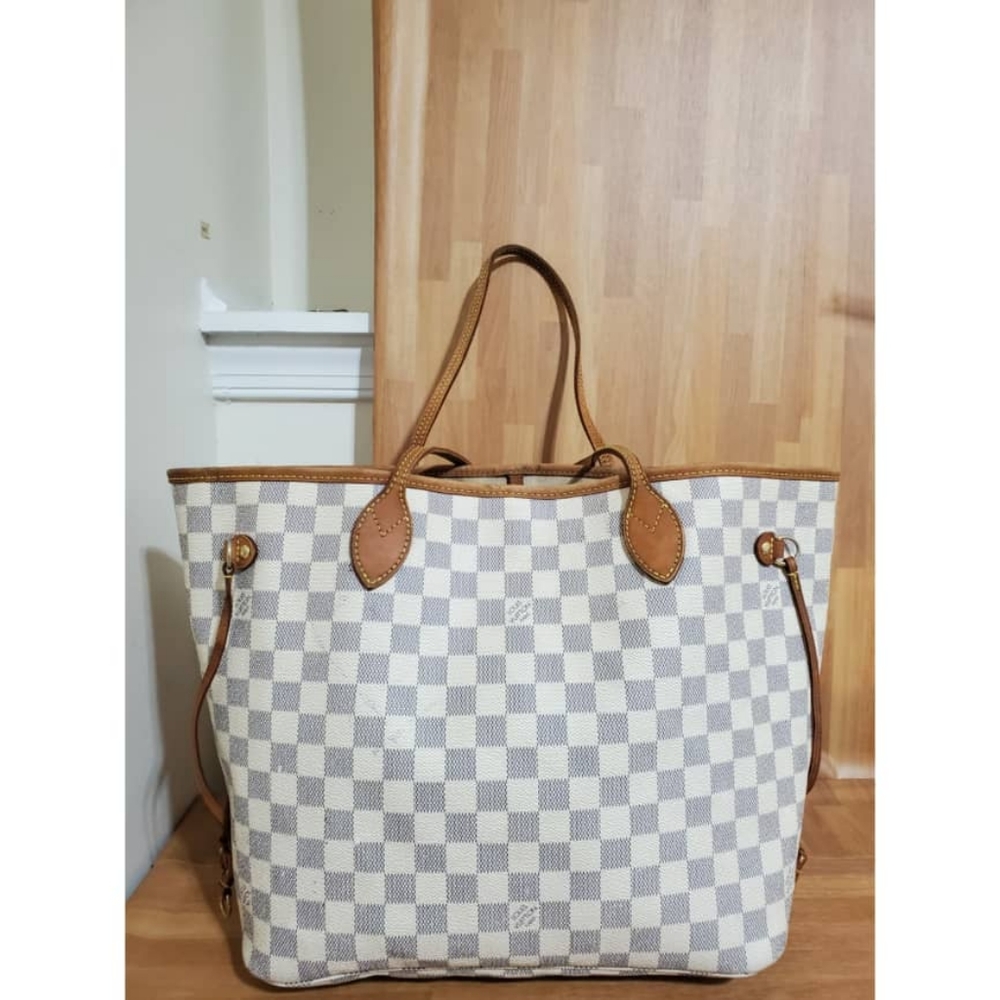 Authentic LOUIS VUITTON Damier Azur Neo Neverfull MM - Picture 6 of 15